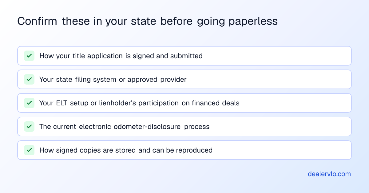 Confirm these in your state before going paperless