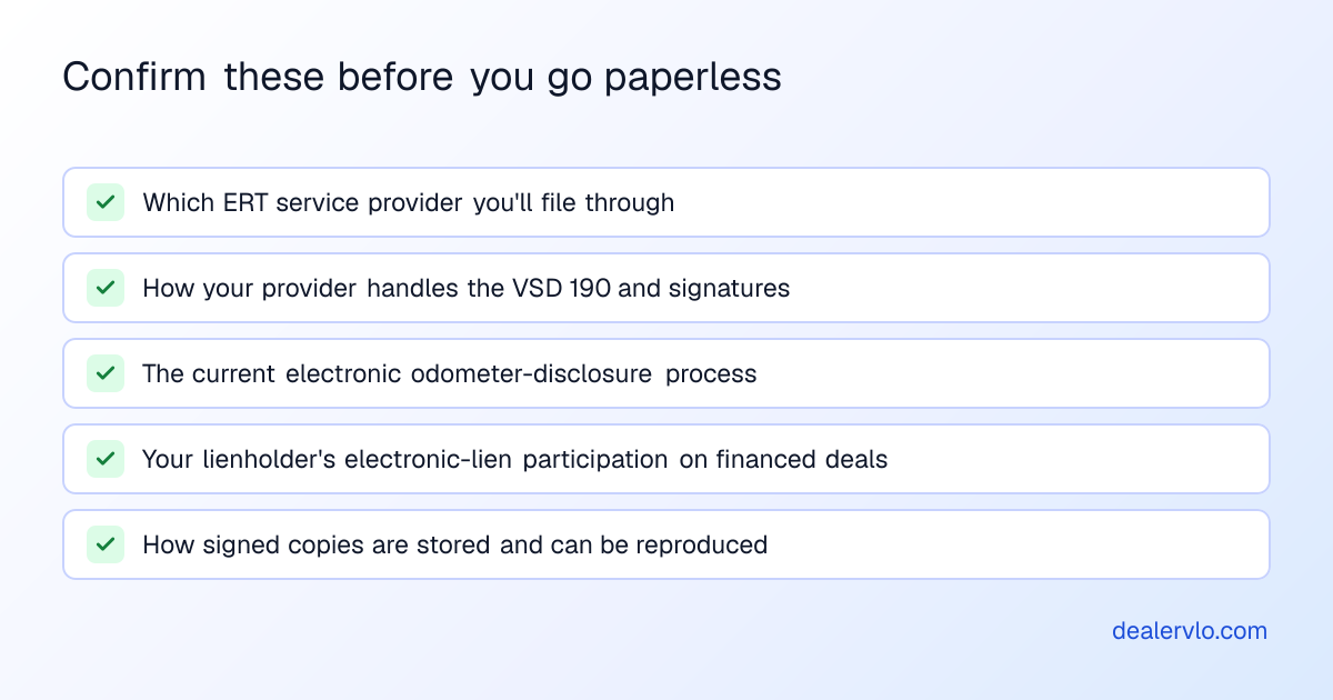 Confirm these before you go paperless