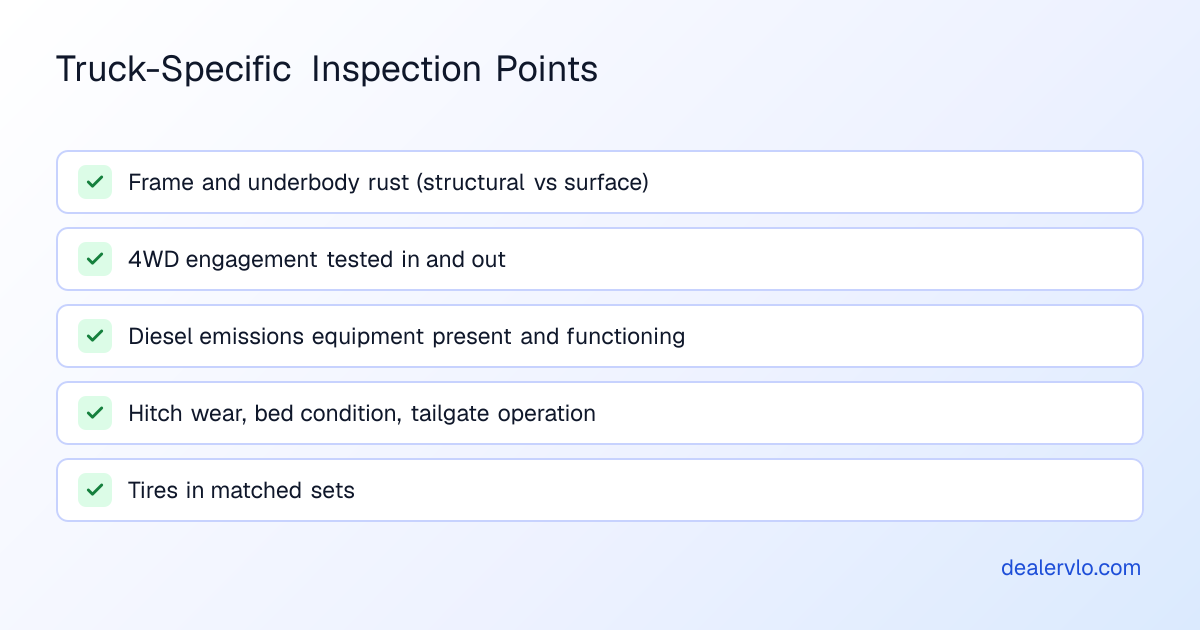 Essential inspection traps that cost independent used truck dealers four figures if missed during sourcing.