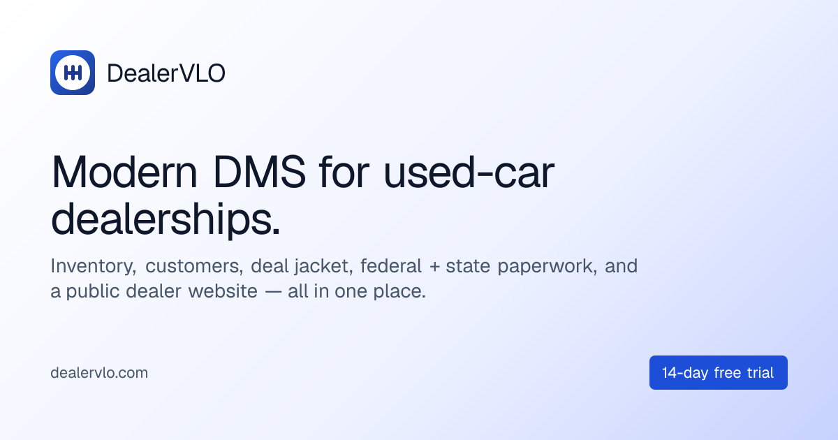 DealerVLO screenshot